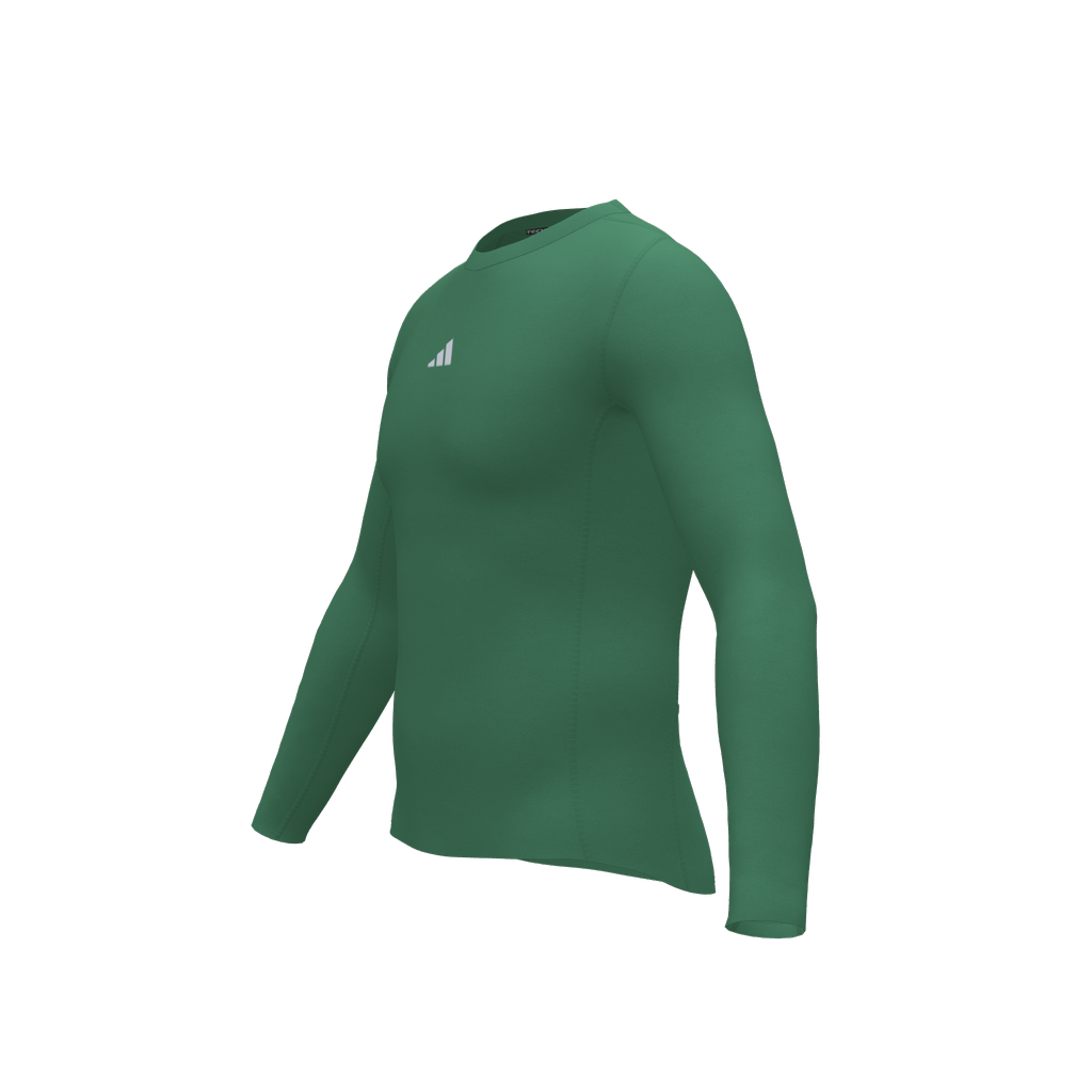 adidas TechFit Shirt Langarm grün miteam