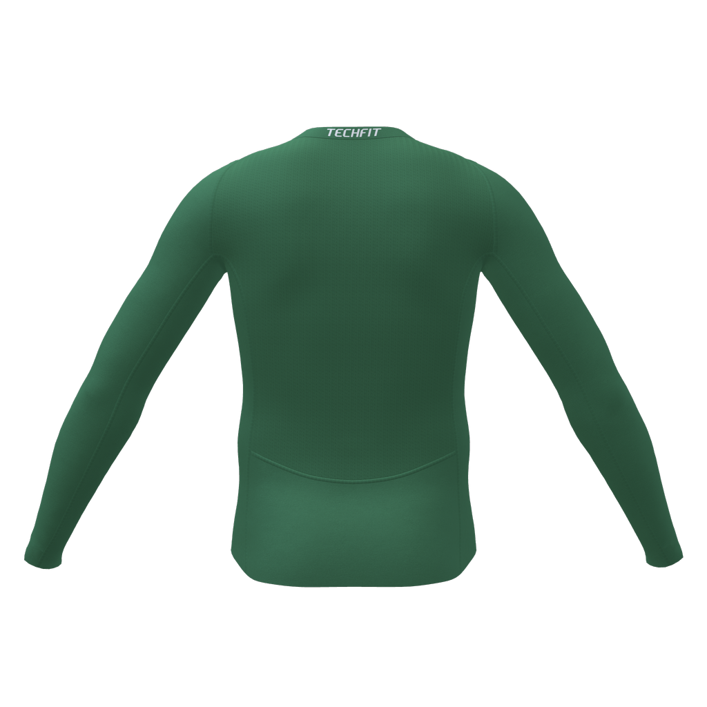 adidas TechFit Shirt Langarm grün miteam