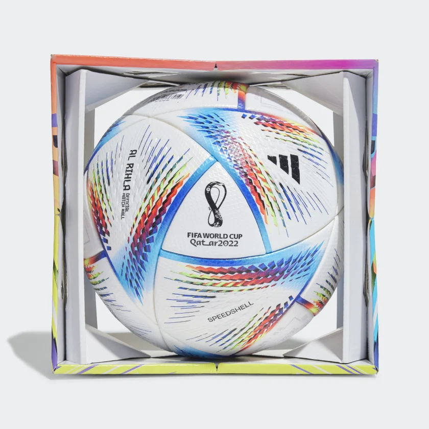 adidas Al Rihla Pro Ball. Spielball der WM in Katar. H57783 mit Geschenk Box