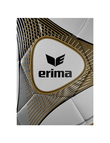 Erima Hybrid Trainingsball Gr. 5 weiß/gold. Ab 10 Bälle 1 Ballsack Gratis